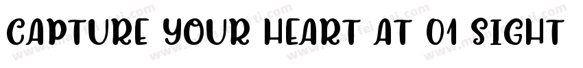 Capture your heart at 01 sight字体转换